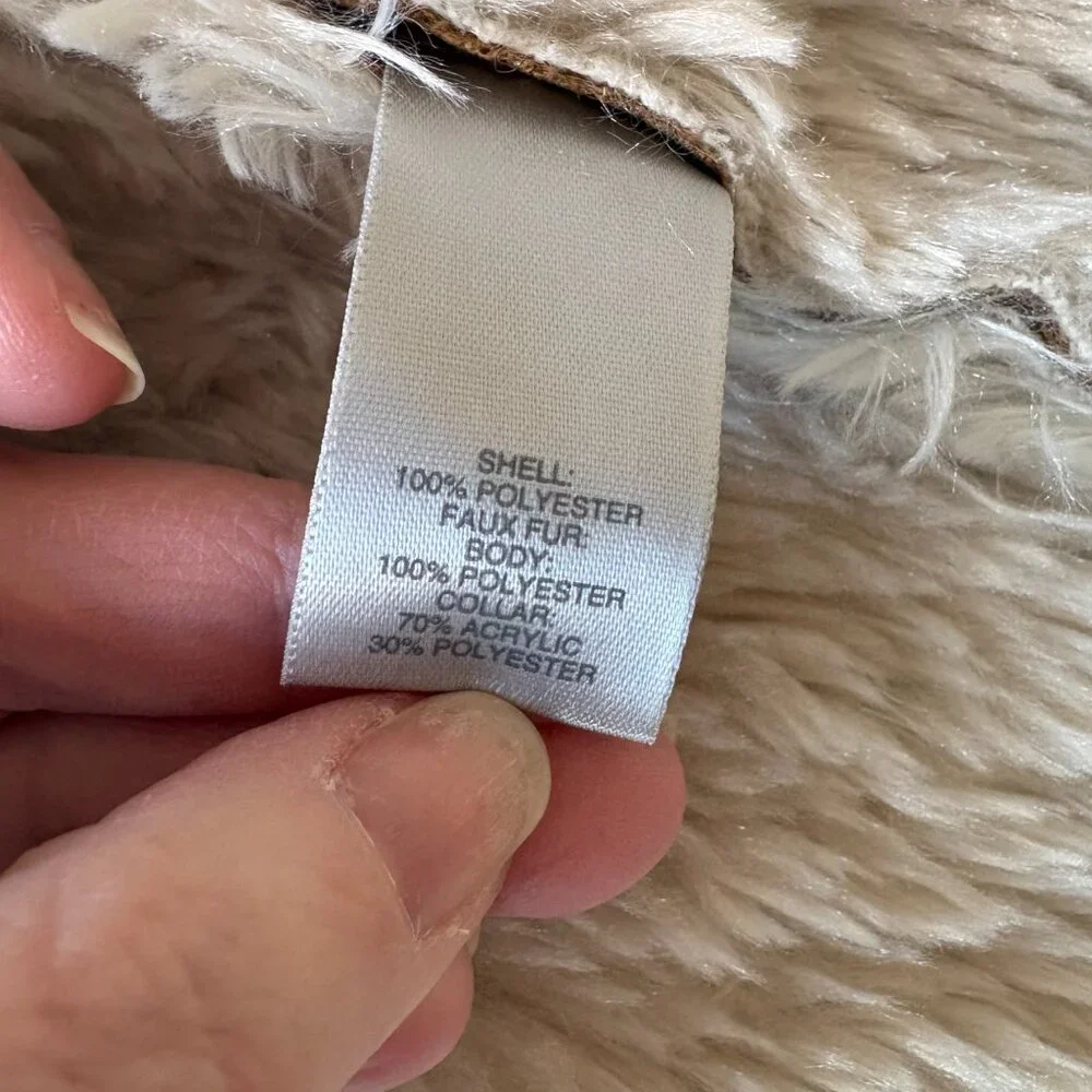 Avenue Faux Suede Shearling Coat – Penny Lane Style – Size 14/16 - Picture 7 of 11